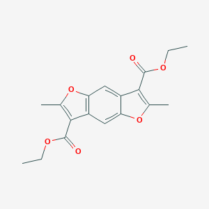 molecular formula C18H18O6 B187172 Diethyl 2,6-dimethylfuro[2,3-f][1]benzofuran-3,7-dicarboxylate CAS No. 7674-99-9