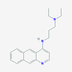 molecular formula C20H25N3 B187184 1,3-Propanediamine, N'-benzo(g)quinolin-4-yl-N,N-diethyl- CAS No. 56297-68-8