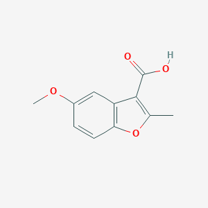 molecular formula C11H10O4 B187185 5-Methoxy-2-methyl-benzofuran-3-carboxylic acid CAS No. 29735-88-4