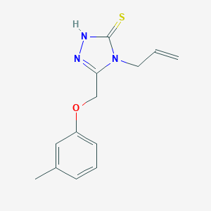 4-allyl-5-[(3-methylphenoxy)methyl]-4H-1,2,4-triazole-3-thiol