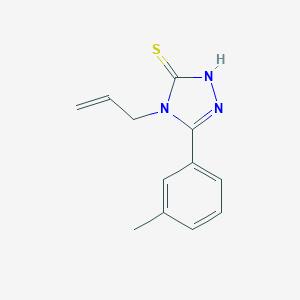 molecular formula C12H13N3S B187188 4-allyl-5-(3-methylphenyl)-4H-1,2,4-triazole-3-thiol CAS No. 322412-27-1
