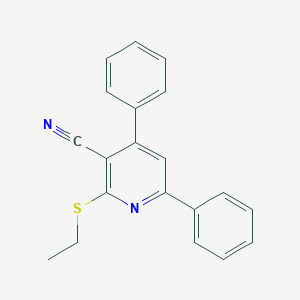 molecular formula C20H16N2S B187190 2-(Ethylsulfanyl)-4,6-diphenylnicotinonitrile CAS No. 78564-31-5