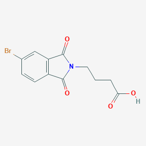 molecular formula C12H10BrNO4 B187196 4-(5-bromo-1,3-dioxo-1,3-dihydro-2H-isoindol-2-yl)butanoic acid CAS No. 299964-12-8