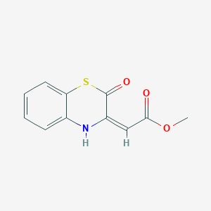molecular formula C11H9NO3S B187207 methyl (2E)-2-(2-oxo-4H-1,4-benzothiazin-3-ylidene)acetate CAS No. 1774-77-2