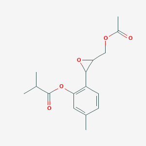 molecular formula C16H20O5 B018721 10-Acetoxy-8,9-epoxythymol isobutyrate CAS No. 106009-86-3