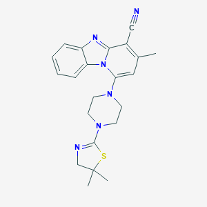 1-[4-(5,5-dimethyl-4H-1,3-thiazol-2-yl)piperazin-1-yl]-3-methylpyrido[1,2-a]benzimidazole-4-carbonitrile