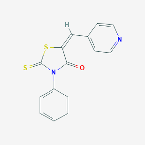 (5E)-3-phenyl-5-(pyridin-4-ylmethylidene)-2-sulfanylidene-1,3-thiazolidin-4-one