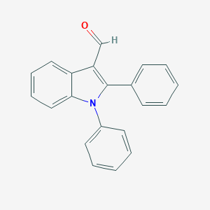 molecular formula C21H15NO B187228 1,2-Diphenyl-1H-indole-3-carbaldehyde CAS No. 29329-99-5