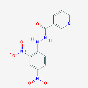 molecular formula C12H9N5O5 B187230 N'-(2,4-dinitrophenyl)pyridine-3-carbohydrazide CAS No. 5569-01-7