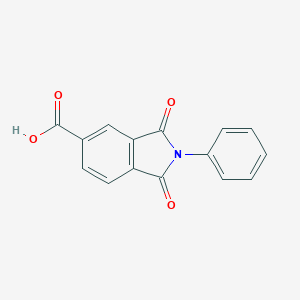 molecular formula C15H9NO4 B187233 1,3-Dioxo-2-phenylisoindoline-5-carboxylic acid CAS No. 4649-27-8