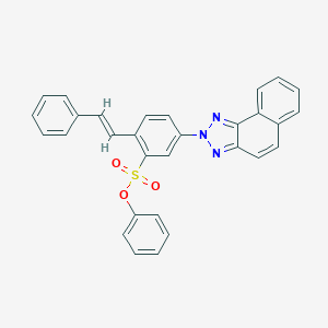 molecular formula C30H21N3O3S B187244 Benzenesulfonic acid, 5-(2H-naphtho[1,2-d]triazol-2-yl)-2-(2-phenylethenyl)-, phenyl ester CAS No. 6994-51-0