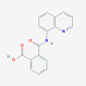 molecular formula C17H12N2O3 B187246 2-(Quinolin-8-ylcarbamoyl)benzoic acid CAS No. 17332-36-4