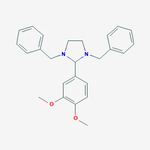 molecular formula C25H28N2O2 B187256 1,3-Dibenzyl-2-(3,4-dimethoxyphenyl)imidazolidine CAS No. 5105-25-9