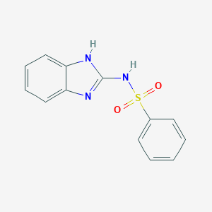 molecular formula C13H11N3O2S B187260 Benzenesulfonamide, N-1H-benzimidazol-2-yl- CAS No. 13068-57-0