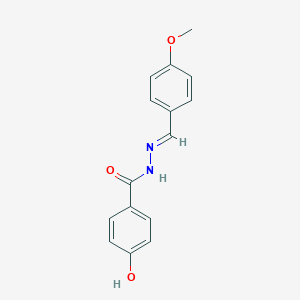 molecular formula C15H14N2O3 B187261 4-hydroxy-N'-(4-methoxybenzylidene)benzohydrazide CAS No. 51771-17-6