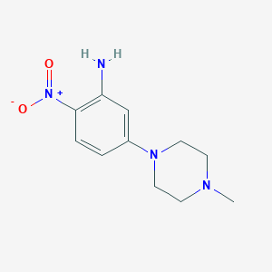 molecular formula C11H16N4O2 B187262 5-(4-甲基哌嗪-1-基)-2-硝基苯胺 CAS No. 23491-48-7