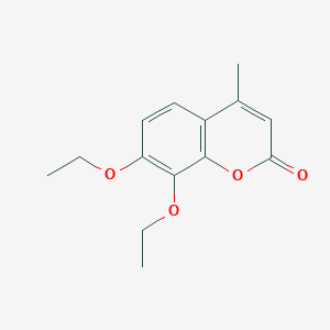 molecular formula C14H16O4 B187264 7,8-diethoxy-4-methyl-2H-chromen-2-one CAS No. 40713-24-4