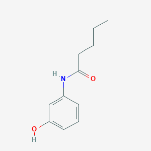 molecular formula C11H15NO2 B187269 N-(3-hydroxyphenyl)pentanamide CAS No. 55791-89-4