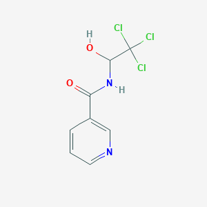 molecular formula C8H7Cl3N2O2 B187271 N-(2,2,2-trichloro-1-hydroxyethyl)nicotinamide CAS No. 6945-03-5