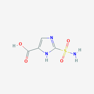 molecular formula C4H5N3O4S B018728 2-sulfamoyl-1H-imidazole-5-carboxylic acid CAS No. 103054-45-1