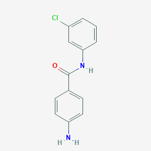 molecular formula C13H11ClN2O B187286 4-amino-N-(3-chlorophenyl)benzamide CAS No. 888-80-2