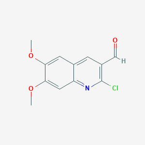 molecular formula C12H10ClNO3 B187288 2-Chloro-6,7-dimethoxyquinoline-3-carbaldehyde CAS No. 68236-23-7