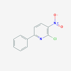 molecular formula C11H7ClN2O2 B187298 2-Chloro-3-nitro-6-phenylpyridine CAS No. 187242-88-2