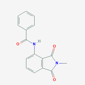 molecular formula C16H12N2O3 B187320 Benzamide, N-(2,3-dihydro-2-methyl-1,3-dioxo-1H-isoindol-4-yl)- CAS No. 139262-00-3