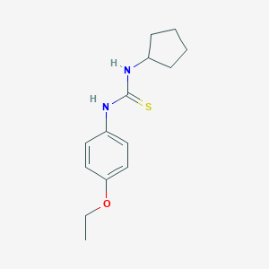 molecular formula C14H20N2OS B187324 1-Cyclopentyl-3-(4-ethoxyphenyl)thiourea CAS No. 6197-22-4