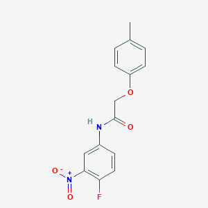 molecular formula C15H13FN2O4 B187326 N-(4-fluoro-3-nitrophenyl)-2-(4-methylphenoxy)acetamide CAS No. 6193-60-8