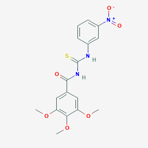 Benzamide, 3,4,5-trimethoxy-N-[[(3-nitrophenyl)amino]thioxomethyl]-