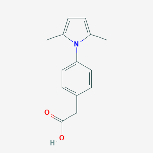 molecular formula C14H15NO2 B187347 [4-(2,5-Dimethyl-pyrrol-1-yl)-phenyl]-acetic acid CAS No. 26165-63-9