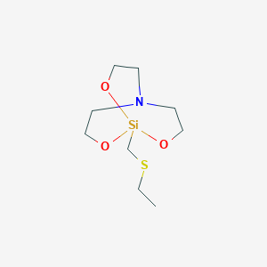 1-Ethylsulfanylmethyl-2,8,9-trioxa-5-aza-1-sila-bicyclo[3.3.3]undecane