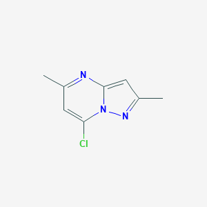 molecular formula C8H8ClN3 B187364 7-Chloro-2,5-dimethylpyrazolo[1,5-a]pyrimidine CAS No. 136549-13-8