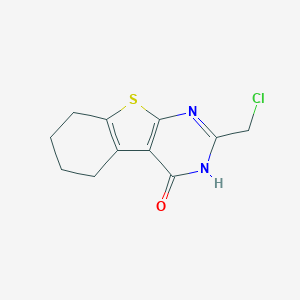 molecular formula C11H11ClN2OS B187366 2-(chloromethyl)-5,6,7,8-tetrahydro[1]benzothieno[2,3-d]pyrimidin-4(3H)-one CAS No. 89567-03-3