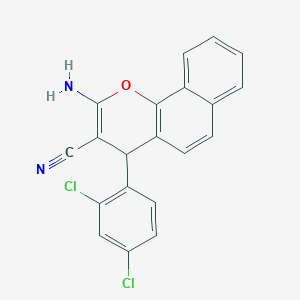2-amino-4-(2,4-dichlorophenyl)-4H-benzo[h]chromene-3-carbonitrile