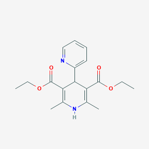 3,5-Pyridinedicarboxylic acid, 1,4-dihydro-2,6-dimethyl-4-(2-pyridyl)-, diethyl ester