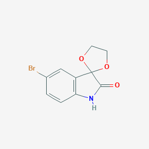 molecular formula C10H8BrNO3 B187377 5'-bromospiro[1,3-dioxolane-2,3'-indol]-2'(1'H)-one CAS No. 75822-54-7