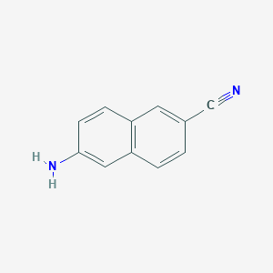 molecular formula C11H8N2 B187378 6-Aminonaphthalene-2-carbonitrile CAS No. 129667-70-5