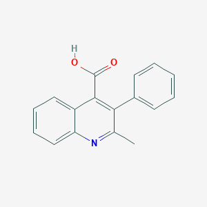 molecular formula C17H13NO2 B187383 2-Methyl-3-phenylquinoline-4-carboxylic acid CAS No. 6319-87-5