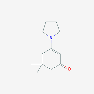 molecular formula C12H19NO B187384 5,5-Dimethyl-3-pyrrolidino-cyclohex-2-en-1-one CAS No. 3357-16-2