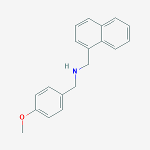 molecular formula C19H19NO B187400 N-(4-Methoxybenzyl)-1-(naphthalen-1-yl)methanamine CAS No. 185669-79-8