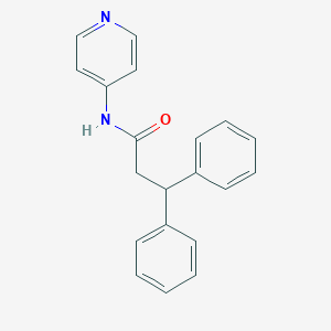 molecular formula C20H18N2O B187410 3,3-Diphenyl-N-(4-pyridyl)propionamide CAS No. 75437-13-7