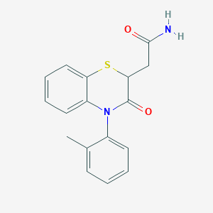2-[4-(2-Methylphenyl)-3-oxo-1,4-benzothiazin-2-yl]acetamide