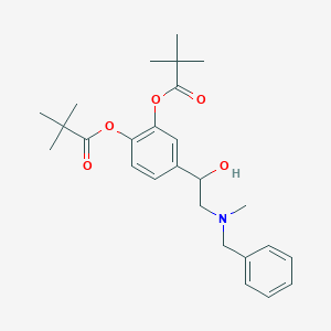 4-(2-(Benzyl(methyl)amino)-1-hydroxyethyl)-1,2-phenylene bis(2,2-dimethylpropanoate)