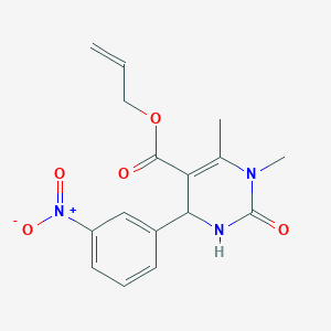 Prop-2-enyl 1,6-dimethyl-4-(3-nitrophenyl)-2-oxo-3,4-dihydropyrimidine-5-carboxylate
