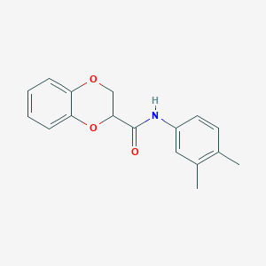 molecular formula C17H17NO3 B187445 N-(3,4-dimethylphenyl)-2,3-dihydro-1,4-benzodioxine-2-carboxamide CAS No. 6049-30-5