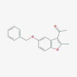 molecular formula C18H16O3 B187446 1-[5-(Benzyloxy)-2-methyl-1-benzofuran-3-yl]ethanone CAS No. 309935-98-6
