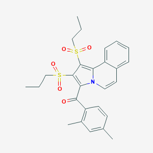 [1,2-Bis(propylsulfonyl)pyrrolo[2,1-a]isoquinolin-3-yl](2,4-dimethylphenyl)methanone