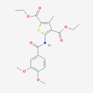 Diethyl 5-[(3,4-dimethoxybenzoyl)amino]-3-methyl-thiophene-2,4-dicarboxylate